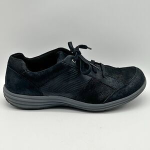 Aravon Beaumont Black Lace Up Leather Walking Comfort Sneaker Women’s 9.5 CH3595